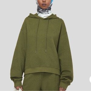 Daily Paper NWT Women's Paniz Hoodie Clover Green Textured Size Medium